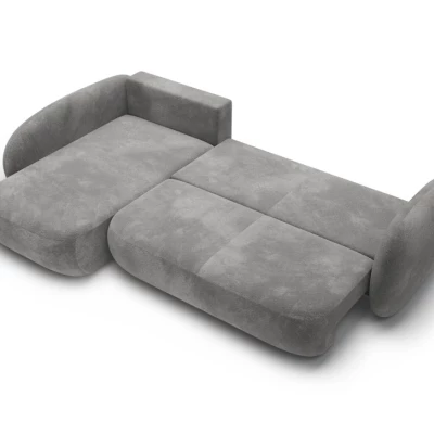 Rozkládací rohová sedačka COBOURG 2 - tmavá šedá, levý roh