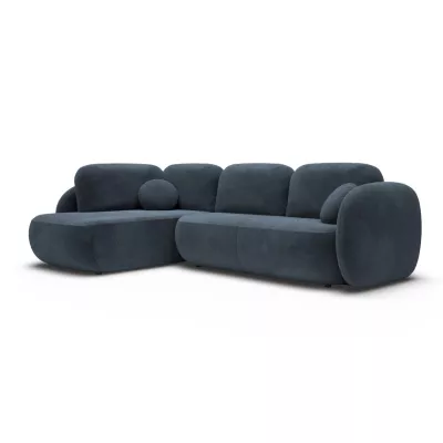 Rozkládací rohová sedačka COBOURG 2 - modrá, levý roh