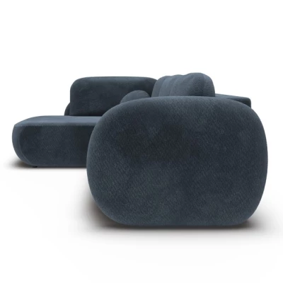 Rozkládací rohová sedačka COBOURG 2 - modrá, levý roh