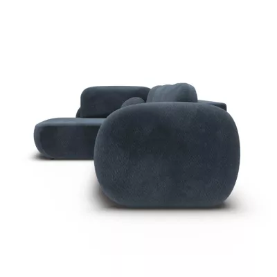 Rozkládací rohová sedačka COBOURG 2 - modrá, levý roh