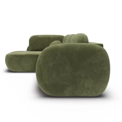 Rozkládací rohová sedačka COBOURG 2 - zelená, levý roh