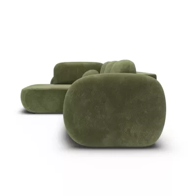 Rozkládací rohová sedačka COBOURG 2 - zelená, levý roh