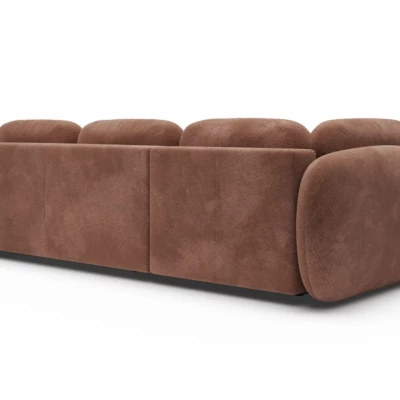 Rozkládací rohová sedačka COBOURG 2 - hnědá, levý roh