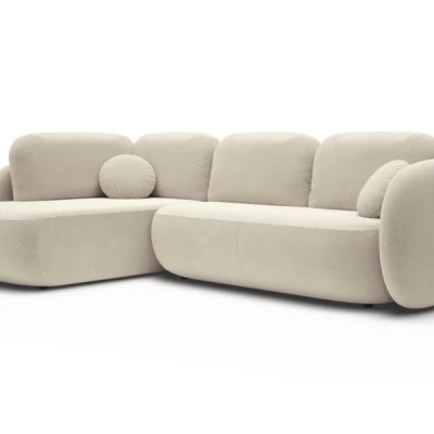 Rozkládací rohová sedačka COBOURG 2 - béžová, levý roh