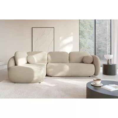 Rozkládací rohová sedačka COBOURG 2 - béžová, levý roh