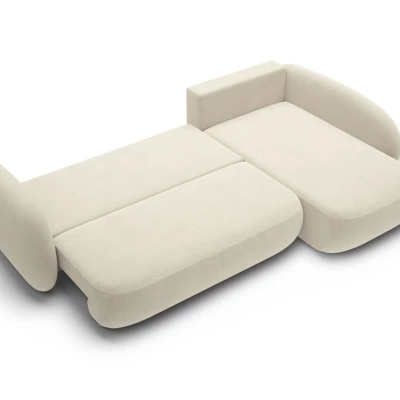 Rozkládací rohová sedačka COBOURG 2 - béžová, pravý roh