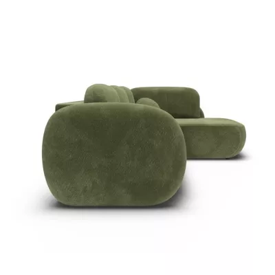 Rozkládací rohová sedačka COBOURG 2 - zelená, pravý roh