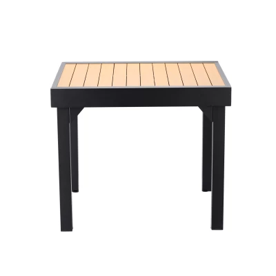 Rozkládací zahradní stůl PATRICIO - černý / hnědý