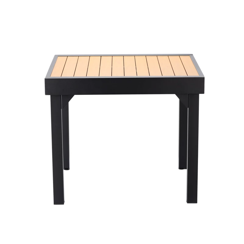 Rozkládací zahradní stůl PATRICIO - černý / hnědý