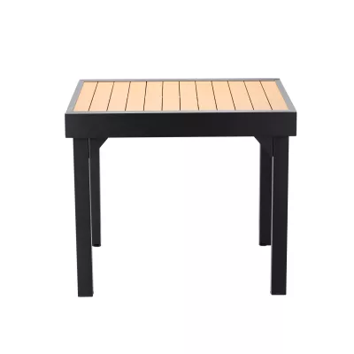 Rozkládací zahradní stůl PATRICIO - černý / hnědý