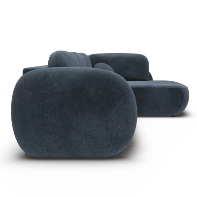 Rozkládací rohová sedačka COBOURG 2 - modrá, pravý roh