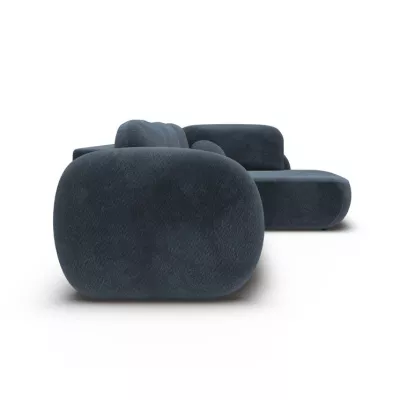 Rozkládací rohová sedačka COBOURG 2 - modrá, pravý roh