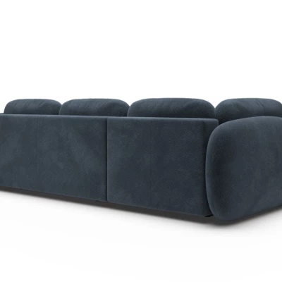 Rozkládací rohová sedačka COBOURG 2 - modrá, pravý roh