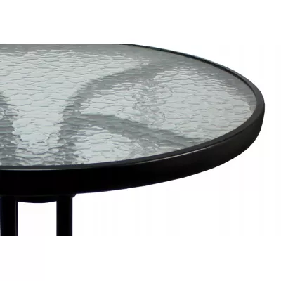 Kulatý zahradní stůl ADRIANNA - černý