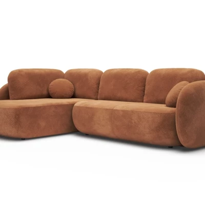 Rozkládací rohová sedačka COBOURG 2 - medová, levý roh