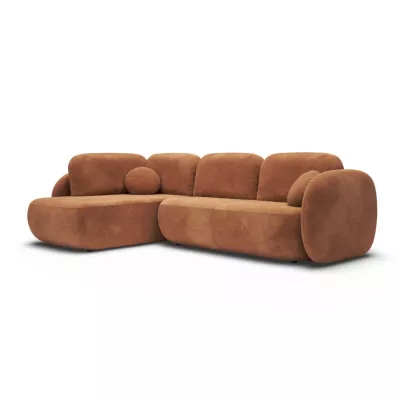 Rozkládací rohová sedačka COBOURG 2 - medová, levý roh