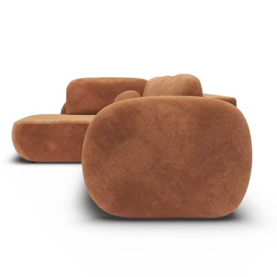 Rozkládací rohová sedačka COBOURG 2 - medová, levý roh