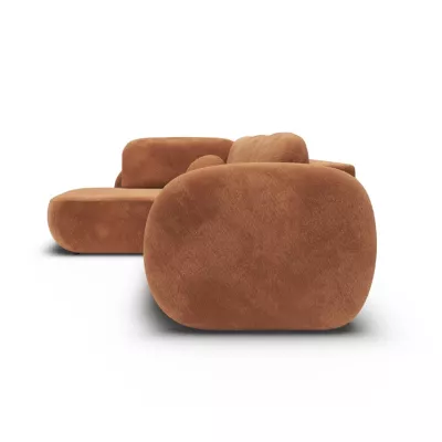 Rozkládací rohová sedačka COBOURG 2 - medová, levý roh