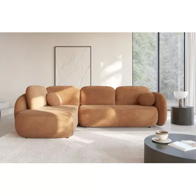 Rozkládací rohová sedačka COBOURG 2 - medová, levý roh