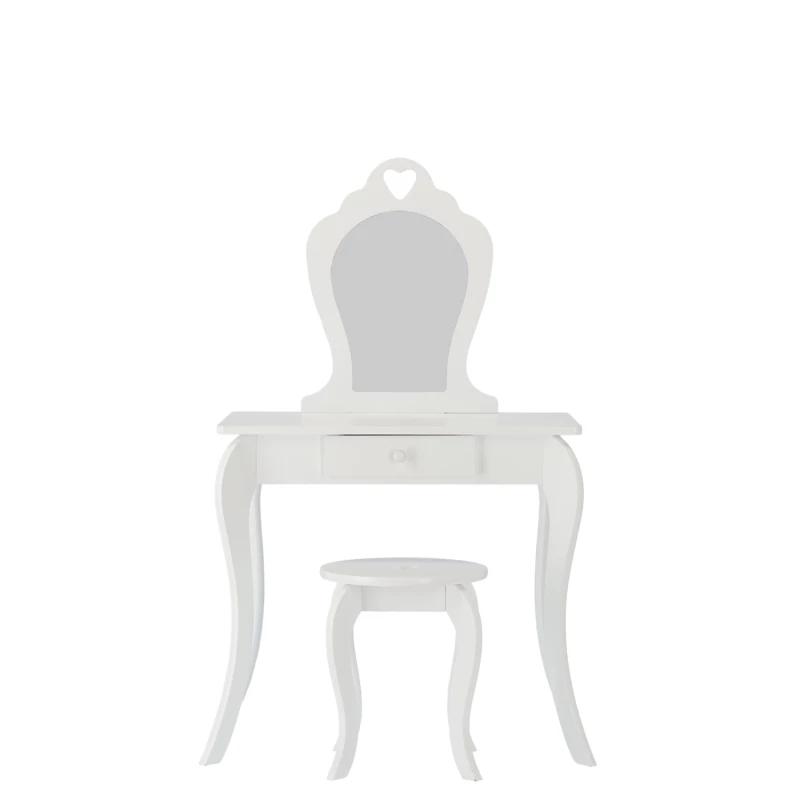 Dětský toaletní stolek se stoličkou MADOX - bílý