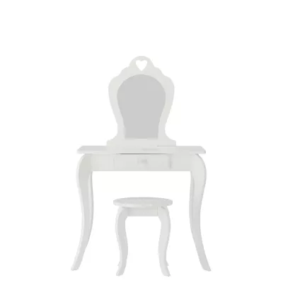 Dětský toaletní stolek se stoličkou MADOX - bílý