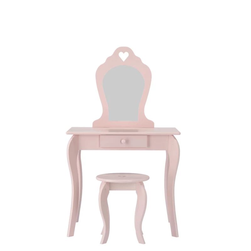 Dětský toaletní stolek se stoličkou MADOX - růžový