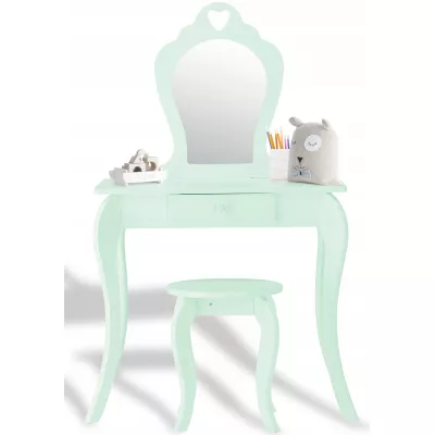 Dětský toaletní stolek se stoličkou MADOX - zelený