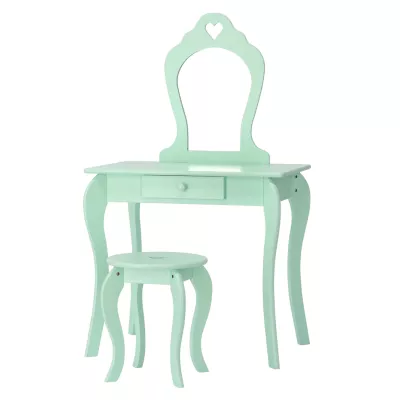 Dětský toaletní stolek se stoličkou MADOX - zelený
