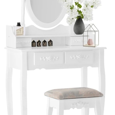 Toaletní stolek MADOX - bílý