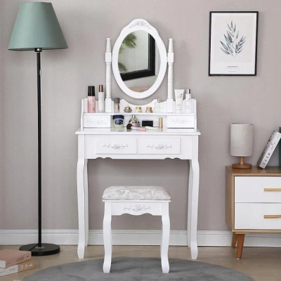 Toaletní stolek MADOX - bílý