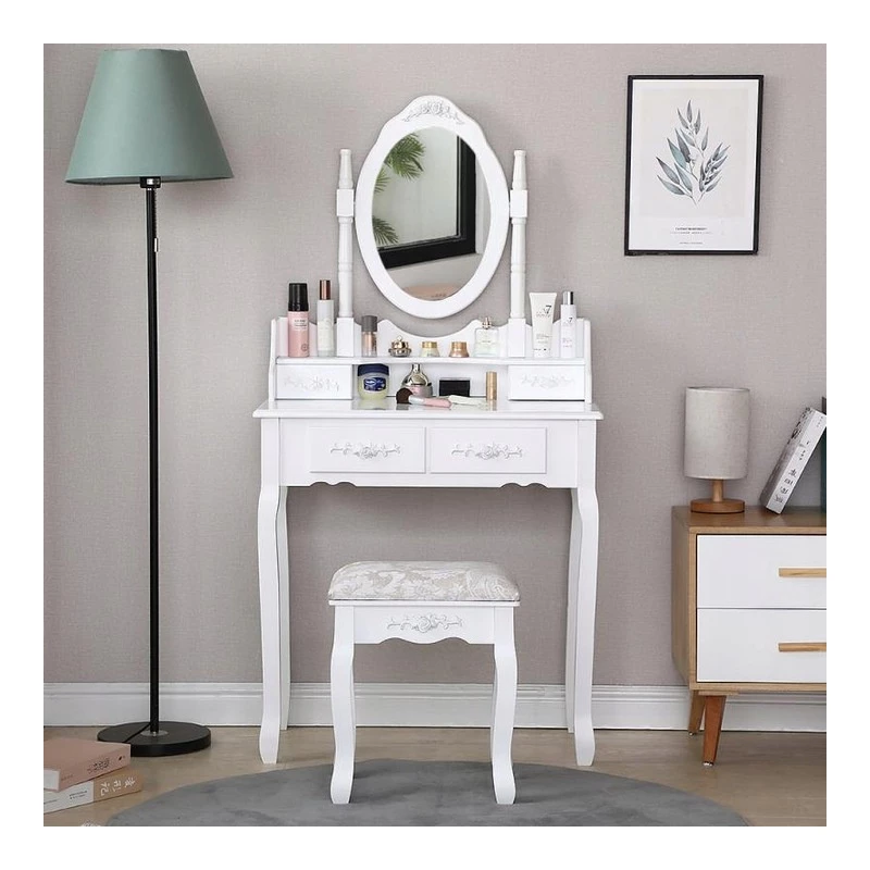 Toaletní stolek MADOX - bílý