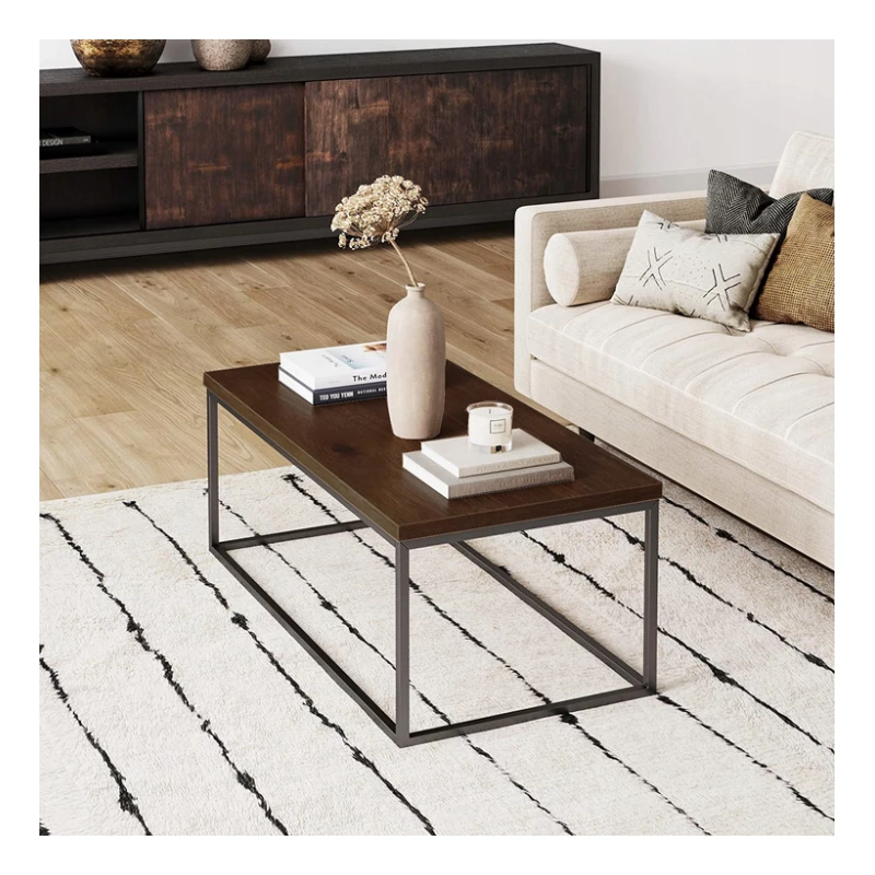 Konferenční stolek LAMBROS - hnědý / černý