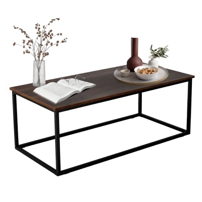 Konferenční stolek LAMBROS - hnědý / černý