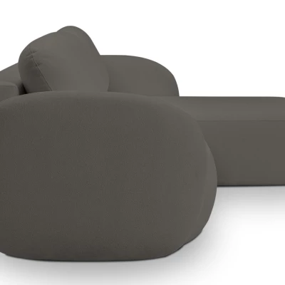 Rozkládací sedačka s úložným prostorem COBOURG 1 - grafitová, pravý roh