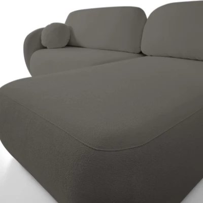 Rozkládací sedačka s úložným prostorem COBOURG 1 - grafitová, pravý roh