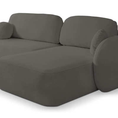 Rozkládací sedačka s úložným prostorem COBOURG 1 - grafitová, pravý roh