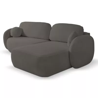 Rozkládací sedačka s úložným prostorem COBOURG 1 - grafitová, pravý roh