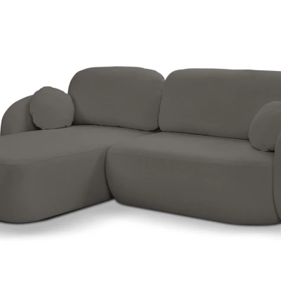 Rozkládací sedačka s úložným prostorem COBOURG 1 - grafitová, levý roh