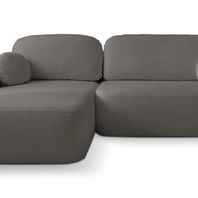 Rozkládací sedačka s úložným prostorem COBOURG 1 - grafitová, levý roh