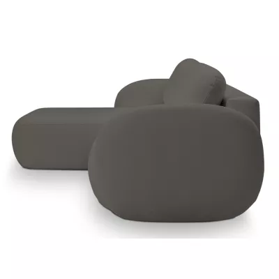 Rozkládací sedačka s úložným prostorem COBOURG 1 - grafitová, levý roh