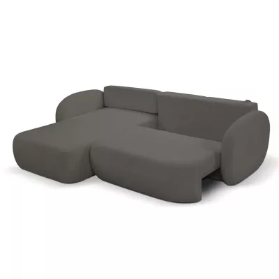 Rozkládací sedačka s úložným prostorem COBOURG 1 - grafitová, levý roh