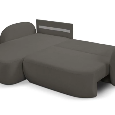 Rozkládací sedačka s úložným prostorem COBOURG 1 - grafitová, levý roh