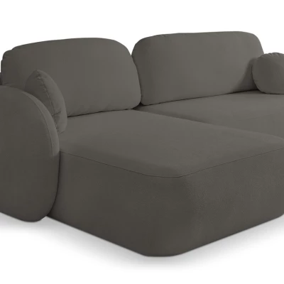 Rozkládací sedačka s úložným prostorem COBOURG 1 - grafitová, levý roh