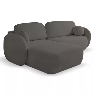 Rozkládací sedačka s úložným prostorem COBOURG 1 - grafitová, levý roh