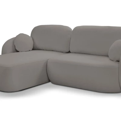 Rozkládací sedačka s úložným prostorem COBOURG 1 - tmavá šedá 2, levý roh