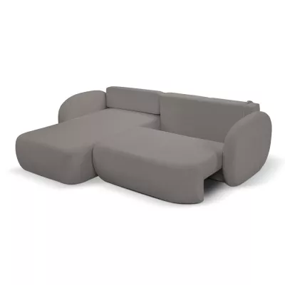 Rozkládací sedačka s úložným prostorem COBOURG 1 - tmavá šedá 2, levý roh