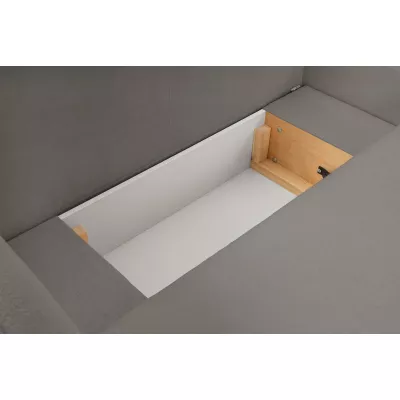 Rozkládací sedačka s úložným prostorem COBOURG 1 - tmavá šedá 2, levý roh