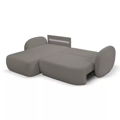 Rozkládací sedačka s úložným prostorem COBOURG 1 - tmavá šedá 2, levý roh