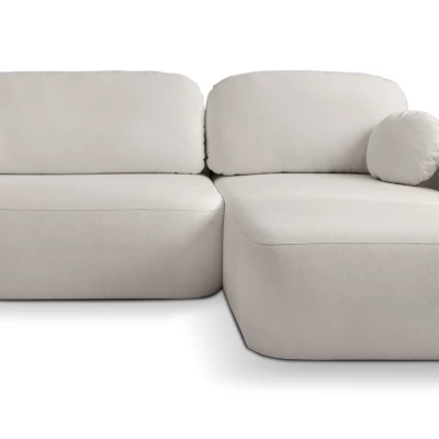 Rozkládací sedačka s úložným prostorem COBOURG 1 - světlá šedá 2, pravý roh