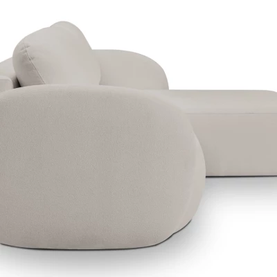 Rozkládací sedačka s úložným prostorem COBOURG 1 - světlá šedá 2, pravý roh